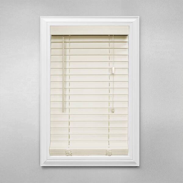 Home Decorators Collection Alabaster 2 in. Faux Wood Blind - 31.5 in. W x 48 in. L (Actual Size 31 in. W x 48 in. L )