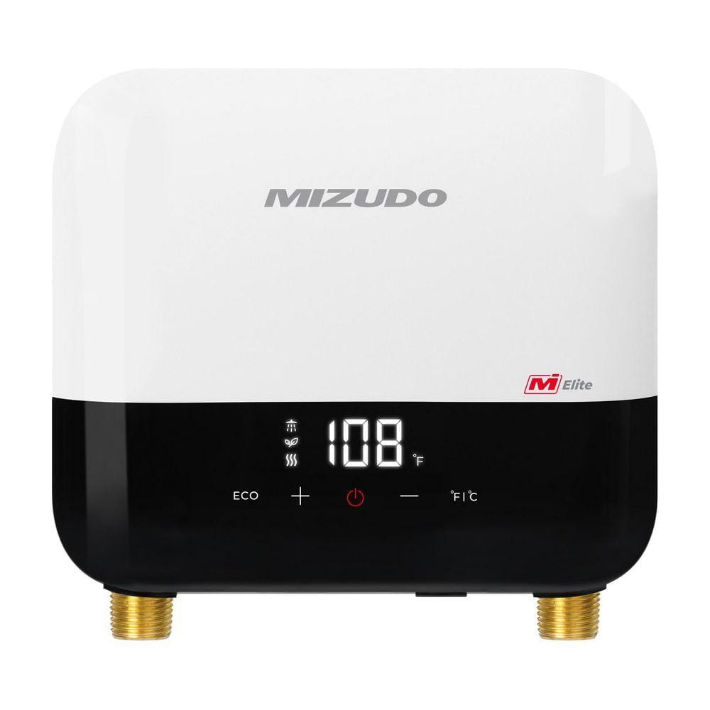 MIZUDO Elite 3.5 kW 0.68 GPM 120-Volt Point of Use Tankless Electric Instant Hot Water Heater, White