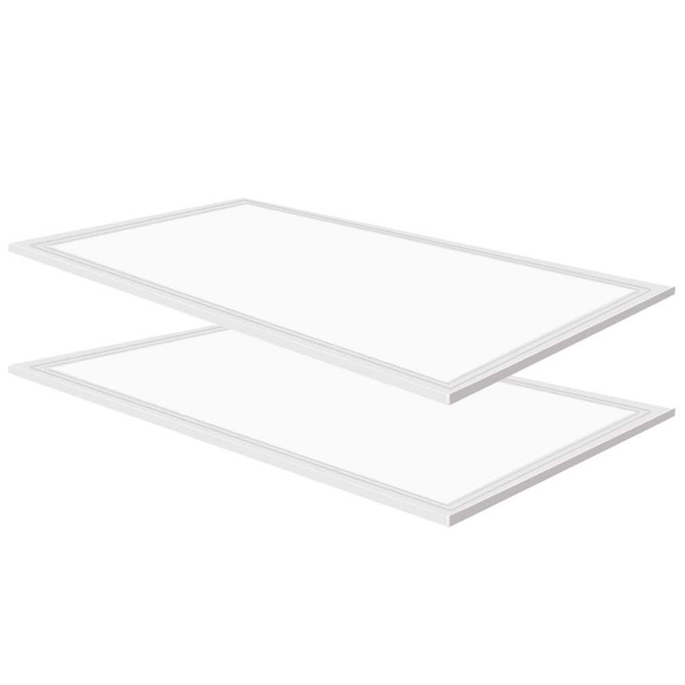 2 ft. x 4 ft. 7800 Lumens Integrated LED Panel Light, 5000K White Color (2-Pack) price history on PriceWatchPro