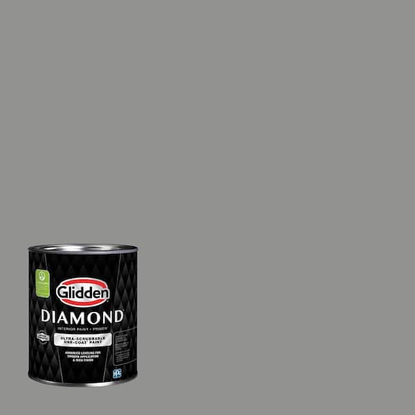 Glidden Diamond 1 qt. PPG0996-4 Cloudy Slate Semi-Gloss Interior Paint with Primer