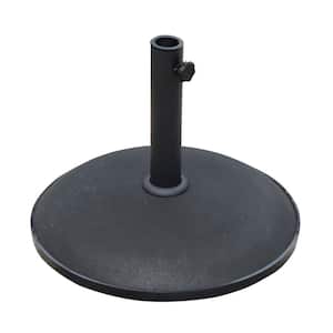 20 in. 55 lbs. Outdoor Patio Round Cement Umbrella Stand Base for the Deck or Porch with Variable Umbrella Hole