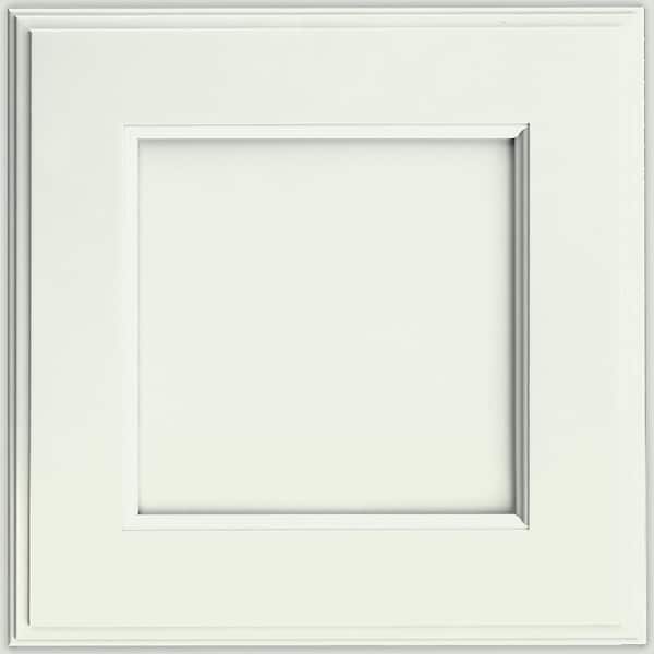 KRAFTMAID SIMPLICITY 14-5/8 in. x 14-5/8 in. Cabinet Door Sample in Dove White