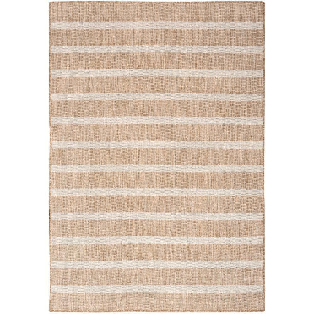 Positano Beige Ivory 6 ft. x 9 ft. Stripes Contemporary Area Rug price history on PriceWatchPro