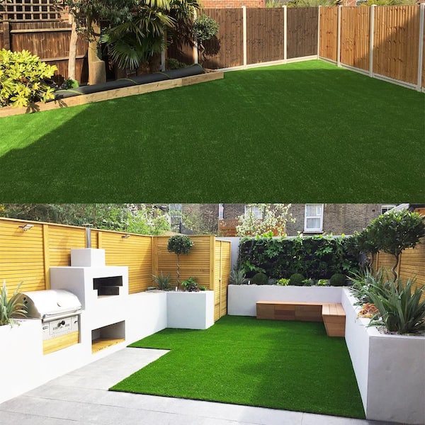 Greenfield 8 ft. x 12 ft. Green Artificial Grass Turf