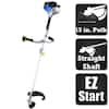 Blue Max 2 Stroke 42.7 cc Straight Shaft Trimmer and Brush Cutter Combo 52623 The Home Depot