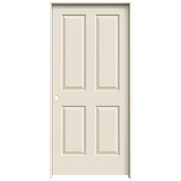 JELD-WEN 36 in. x 80 in. Coventry Primed Right-Hand Smooth Molded Composite Single Prehung Interior Door