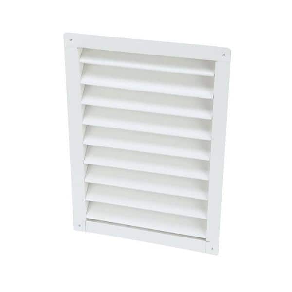14.50 in. x 20.50 in. Rectangular White Aluminum Automatic Shutter Louver G