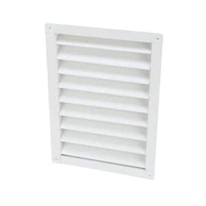 14.50 in. x 20.50 in. Rectangular White Aluminum Automatic Shutter Louver Gable Vent