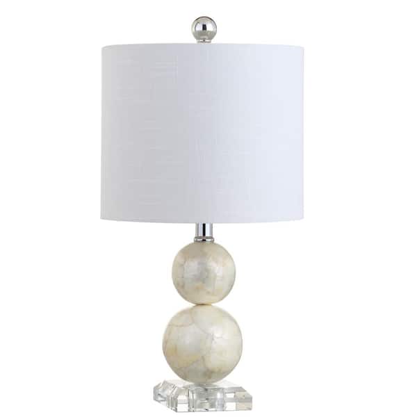Bailey 19 in. Ivory Seashell Table Lamp