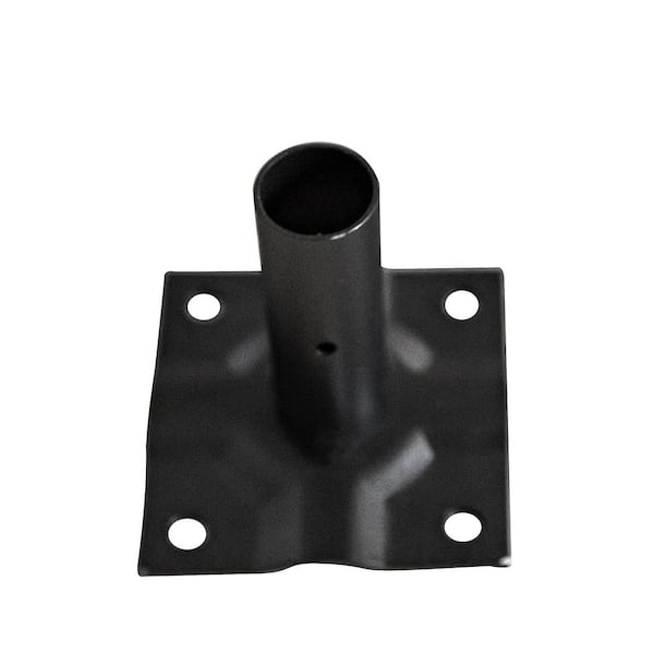 Quick Fence Series 3 in. x 3 in. Metal Surface Fence Mount Plate