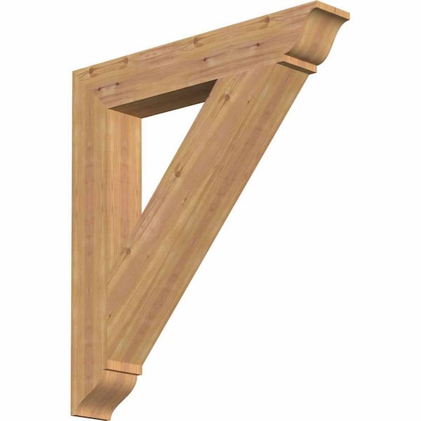 Ekena Millwork 5-1/2 in. x 40 in. x 36 in. Western Red Cedar Traditional Smooth Bracket