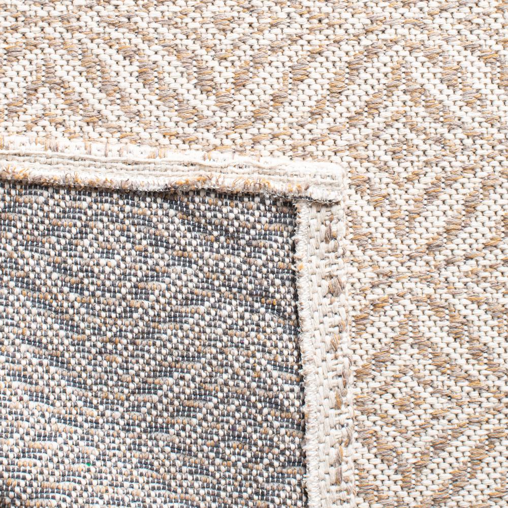 Augustine Boho-Mod Taupe & Cream Geometric Runner Rug - 2' x 8'