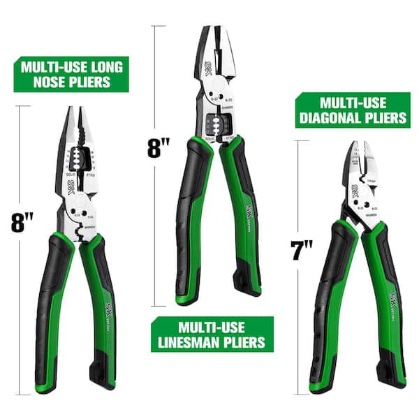 SK SK01326 Plier Set (3-Piece) SK01326 - The Home Depot