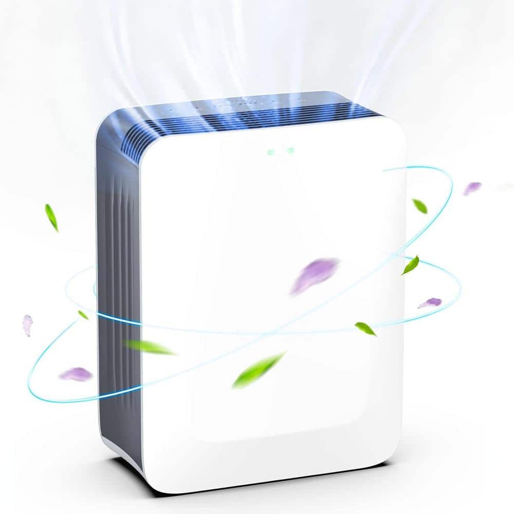Air Choice Smart Home Air Purifier 1485 Sq. Ft. H13 True HEPA Clean 99.97 Hair Dust Smoke and Odor Eliminator in White AP 230 The Home Depot