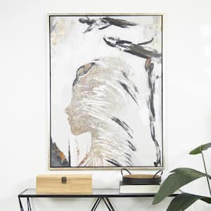 Litton Lane 1- Panel Abstract Art Deco Linear Arched Framed Wall Art ...