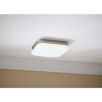 Square Flush Mount Lights Lighting The Home Depot Square Flush Mount Lights Lighting, Square Kitchen Light Fixtures