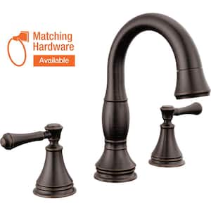 Cassidy 8 in. Widespread Double-Handle Bathroom Faucet with Pull-Down Spout in Venetian Bronze