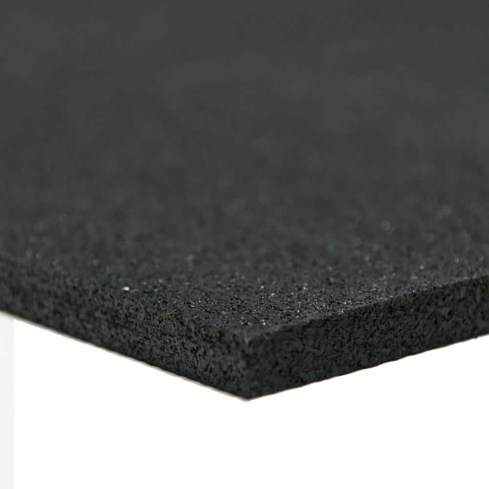 Recycled Rubber - 60A - Sheets and Rolls 1/4 in. T x 4 ft. W x 1 ft. L Black Rubber Garage Flooring price history on PriceWatchPro