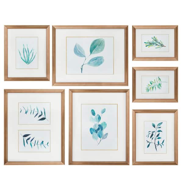 StyleWell Gold Traditional Gallery Wall Frame Set (7-pieces)