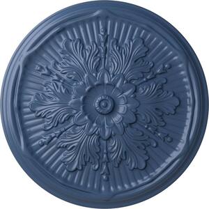 21" x 2" Luton Urethane Ceiling Medallion (Fits Canopies upto 3-1/2"), Hand-Painted Americana