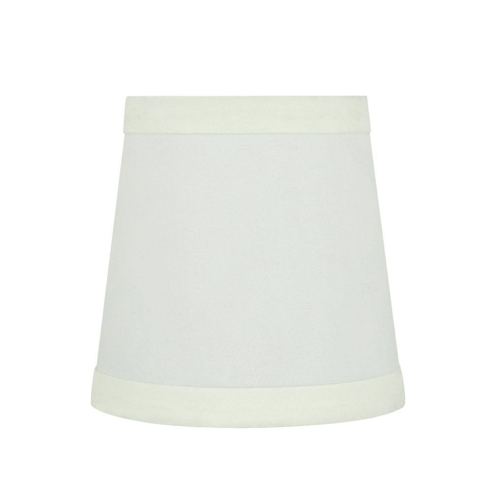 Off-White Cotton Empire Chandelier Lamp Shades Set of 6