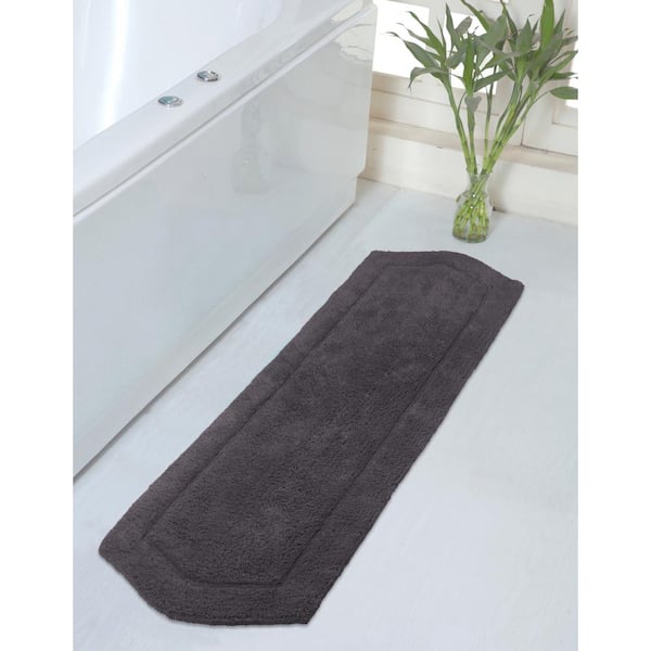 Waterford Collection 100% Cotton Tufted Bath Rug, 22 x 60 Runner, Gray