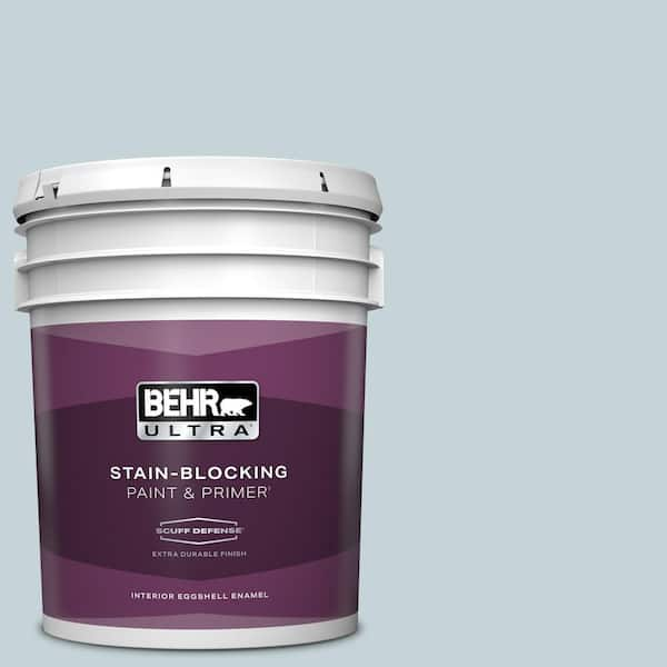 BEHR ULTRA 5 gal. #PPL-73 Tranquil Sea Extra Durable Eggshell Enamel Interior Paint & Primer