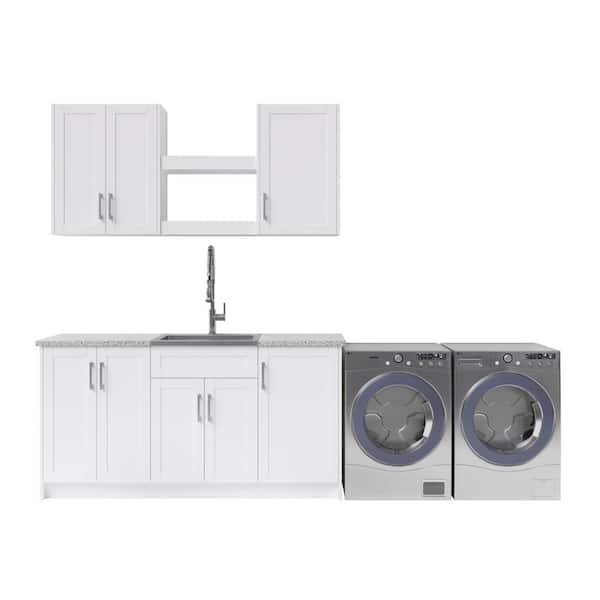 Newage S Home Laundry Room 84 In, White Laundry Room Cabinets