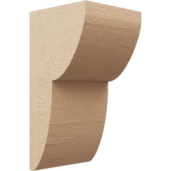 Ekena Millwork 10 in. x 20 in. x 10 in. Wide Crestline Rough Cedar Woodgrain TimberThane Corbel, Primed Tan