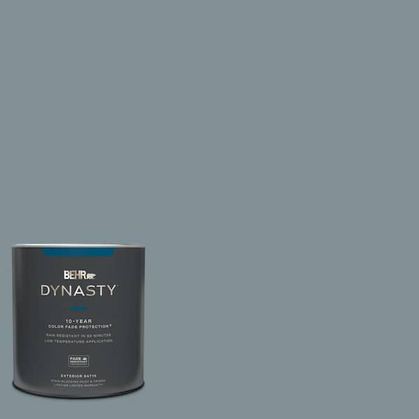 BEHR DYNASTY 1 qt. #740F-4 Dark Storm Cloud Satin Enamel Exterior Stain ...