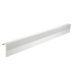 Basic Series 5 ft. Galvanized Steel Easy Slip-On Baseboard Heater Cover in White