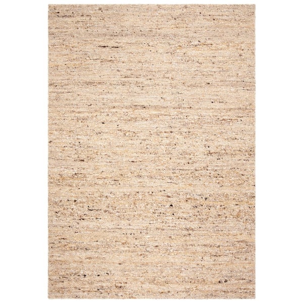 Natura 3 ft. x 4 ft. Beige Gradient Solid Color Area Rug