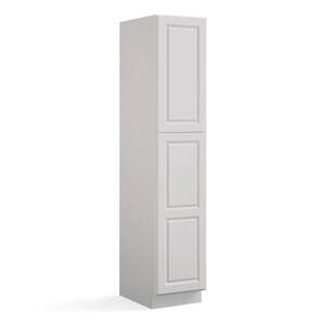 18 in. W x 24 in. D x 96 in. H in Traditional Dove Plywood Ready to Assemble Floor Wall Pantry Kitchen Cabinet