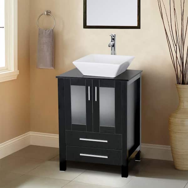 32 Bathroom Vanity Cabinet Combo Organizer Top Vessel Sink W