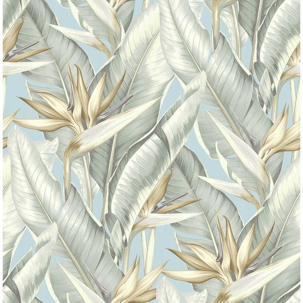 Kenneth James Arcadia Blueberry Banana Leaf Paper Strippable Roll Wallpaper (Covers 56.4 sq. ft.)