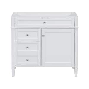 35 in. W x 17.9 in. D x 33 in. H Freestanding Bath Vanity Cabinet without Top in White