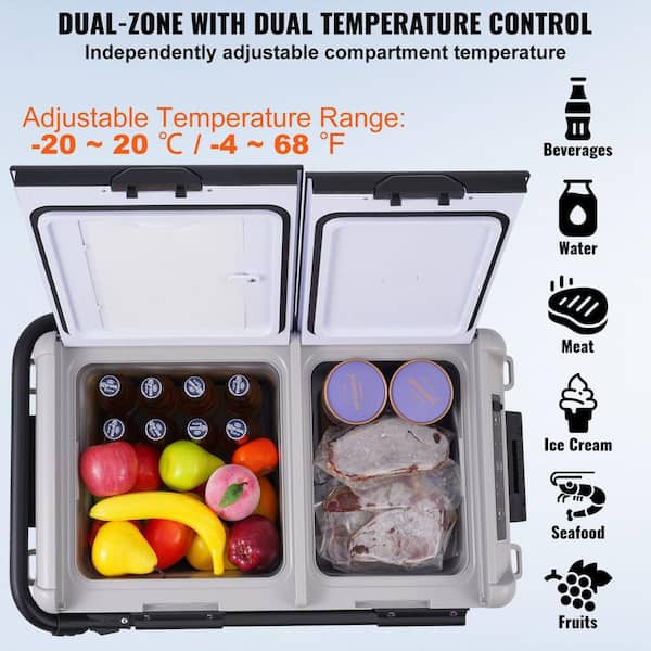 AFAIF 52.8 qt. Chest Cooler, Portable Car Freezer with LED Screen
