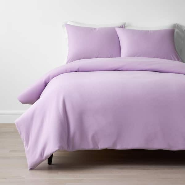 purple cotton duvet cover