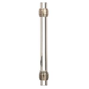 Glacio 5-1/16 in (128 mm) Clear/Polished Nickel Drawer Pull