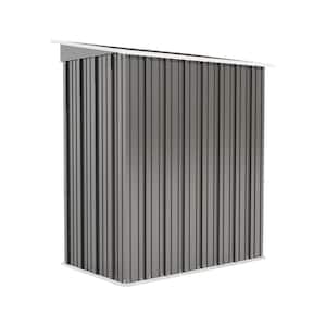 5 ft. W x 3 ft. D Outdoor Metal Grey Storage Shed with Lockable Door （15 sq. ft.）
