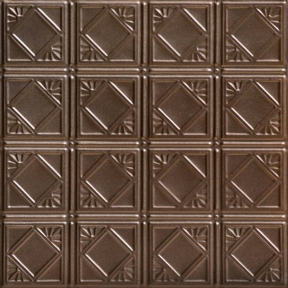 Carnivale Bronze 2 ft. x 2 ft. Decorative Lay-in Tin Ceiling Tile (24 sq. ft. /Case) price history on PriceWatchPro
