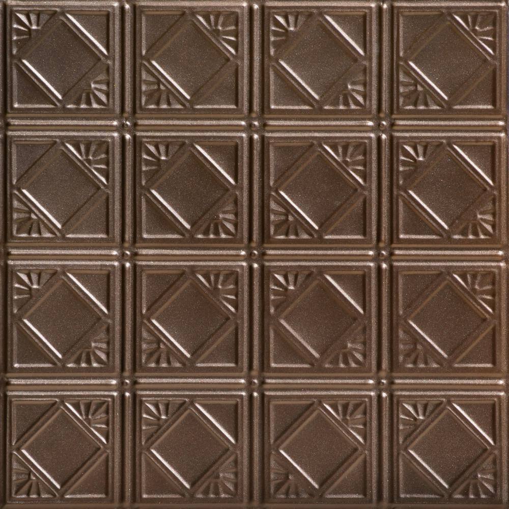 Carnivale Bronze 2 ft. x 2 ft. Decorative Nail Up Tin Ceiling Tile (24 sq. ft. /Case) price history on PriceWatchPro
