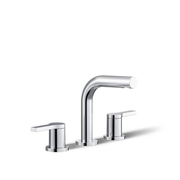 Elate 8 in. Widespread 2-Handle Bathroom Sink Faucet with 1.2 GPM in Polished Chrome