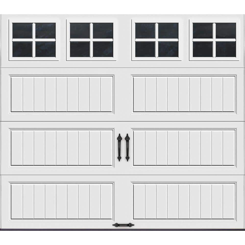 Gallery Steel Long Panel 8 ft x 7 ft Insulated 18.4 R-Value  White Garage D