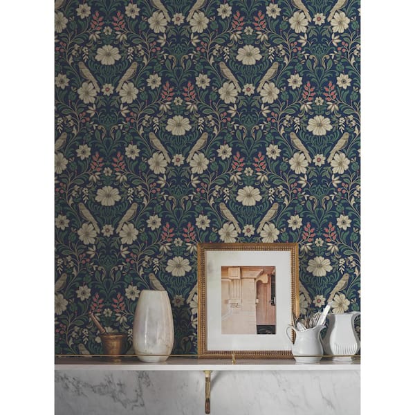 Colette Navy Wallpaper