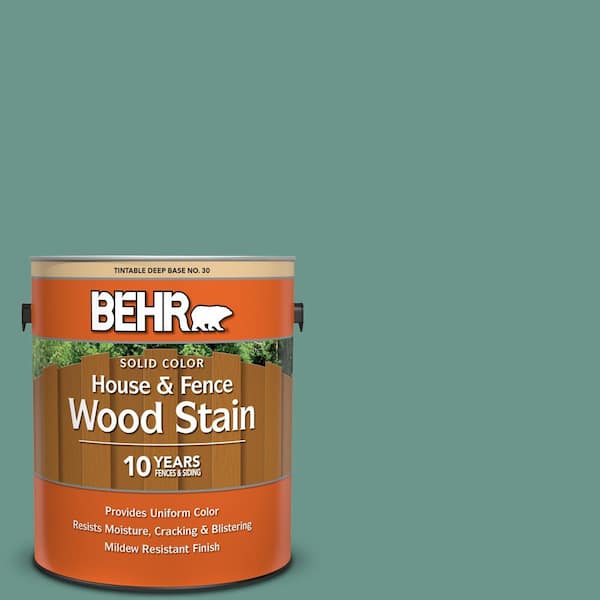 BEHR 1 gal. #M440-5 Lunar Tide Solid Color House and Fence Exterior Wood Stain