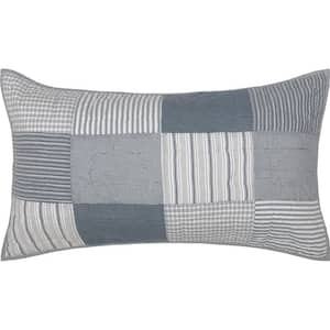 Sawyer Mill Blue Farmhouse Quilted Cotton King Sham