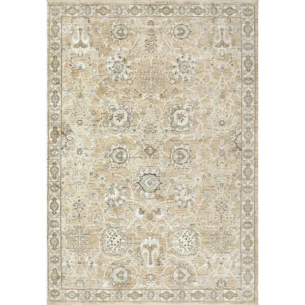 Octo 7 ft. 10 in. X 10 ft. Cream/Multi Oriental Indoor/Outdoor Area Rug