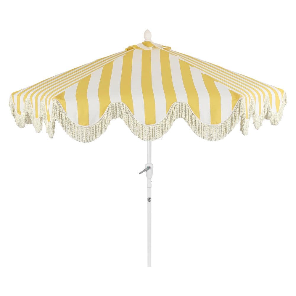 awning stripe patio umbrella KXWOQ3ED 9ft Round Wood Market Umbrella, Black White Striped, Outdoor Table with Pulley Lift, 8 Ribs Polyester Fabric, Sun Umbrella for Garden Deck Pool Backyard : Patio, Lawn Youll have it made in the shade with our Calista turquoise outdoor crank and tilt steel 9 9' Square Sunbrella Navy and