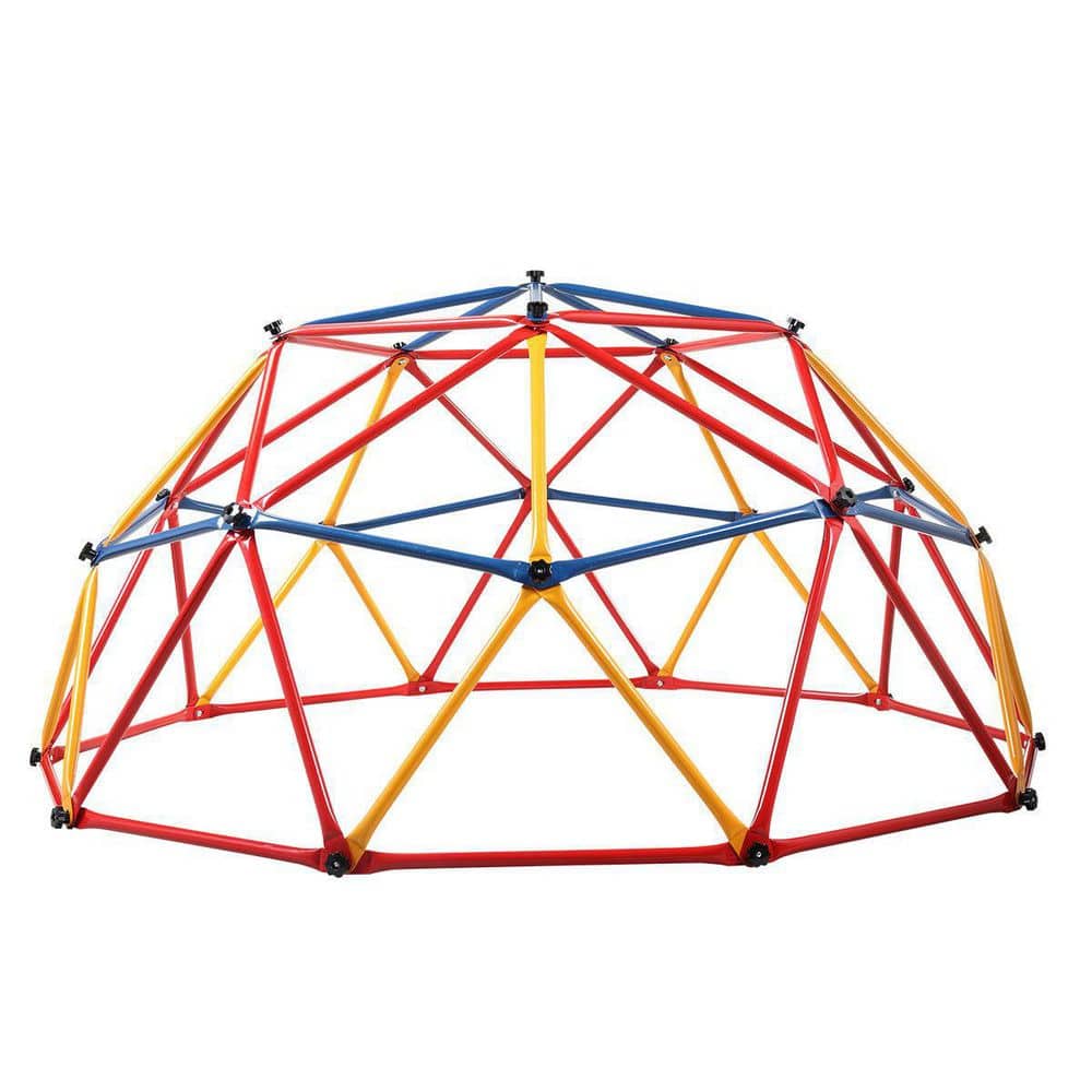 Multi-Colored Outdoor Metal Kids Climbing Dome Backyard Jungle Gym Play Set
